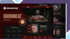Goodmeat - Meat Shop and Butcher Elementor Template Kit