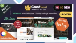 GoodSoul - Charity and Fundraising WordPress Theme