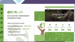 GoSolar - Eco Environmental and Nature WordPress Theme