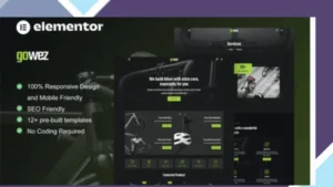 Gowez - WooCommerce Bike Shop and Bike Service Elementor Template Kit