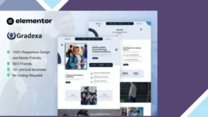 Gradexa - University and School Elementor Pro Template Kit