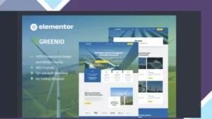 Greenio - Green Energy and Technology Company Elementor Template Kit