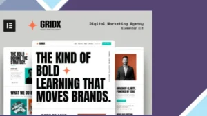 GridX - Digital Marketing Agency Elementor Template Kit