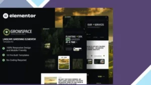 Growscape - Landscape Gardening Elementor Template Kit