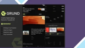 Grund - Creative Digital Agency Elementor Template Kit
