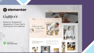Gulliver - Private Chef and Personal Dining Services Elementor Template Kit