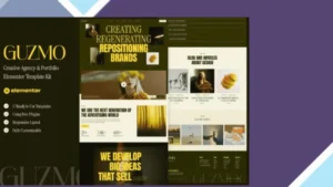 Guzmo - Creative Agency and Portfolio Elementor Template Kit