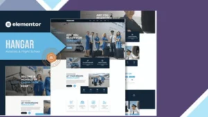 Hangar - Aviation and Flight School Elementor Template Kit