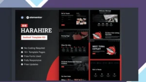 Harahire - Seafood Elementor Pro Template Kit