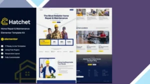 Hatchet - Home Repair and Maintenance Elementor Template Kit