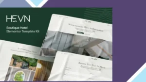 Hevn - Boutique Hotel Elementor Template Kit