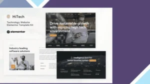 HiTech - IT Solutions and Services Elementor Template Kit