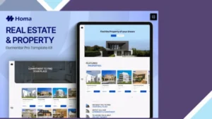 Homa - Real Estate and Property Elementor Pro Template Kit