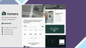 Homera - Real Estate and Property Elementor Template Kit