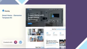 Homiq - Smart Home Elementor Template Kit