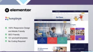 Hompimpa - Kindergarten and Child Care Elementor Template Kit