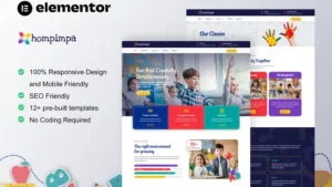 Hompimpa - Kindergarten & Child Care Elementor Template Kit