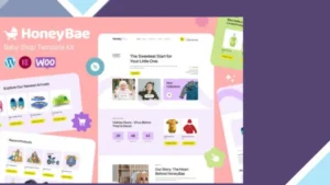 HoneyBae - Baby Shop Ecommerce Elementor Pro Template Kit