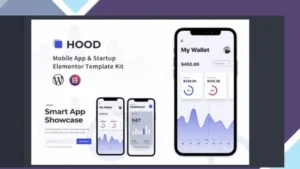 Hood - Mobile App and Startup Elementor Template Kit