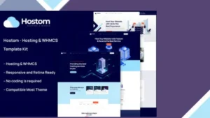 Hostom - Hosting and WHMCS Elementor Template Kit