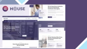 Housec - Smart Home Security Service Elementor Template Kit