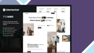 Hoven - Real Estate and Property Elementor Template Kit