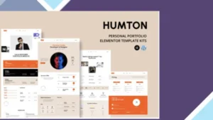 Humton - Personal Portfolio Elementor Template Kits