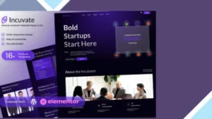 Incuvate - Startup Incubator Elementor Template Kit