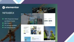 Infabrix - Construction and Building Service Elementor Template Kit