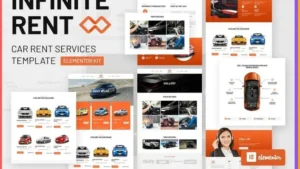 Infiniterent - Car Rental Elementor Template Kit