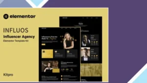 Influos - Influencer Agency Elementor Template Kit
