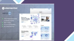 Infosco - Data Science and Analytic Service Elementor Template Kit