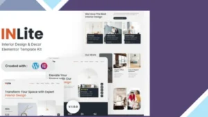 Inlite - Interior Design and Decor Elementor Template Kit