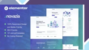 Inovazia - IT Services Elementor Pro Full Site Template Kit