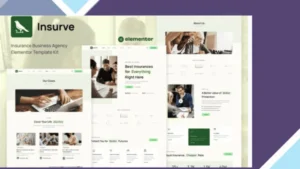 Insurve - Insurance Business Agency Elementor Template Kit