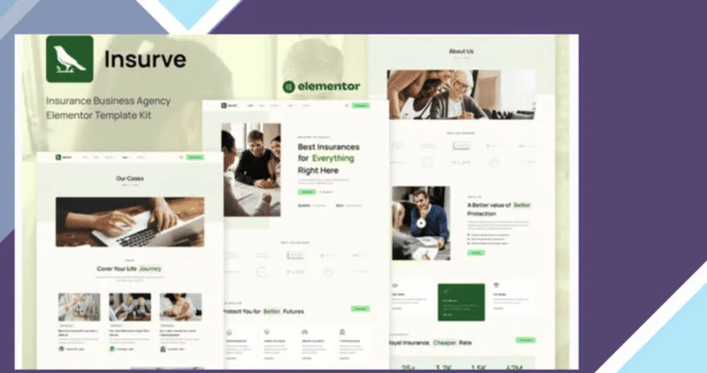 Insurve - Insurance Business Agency Elementor Template Kit 1 Insurve - Insurance Business Agency Elementor Template Kit