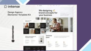 Intense - Creative Digital Agency Services Elementor Template Kit