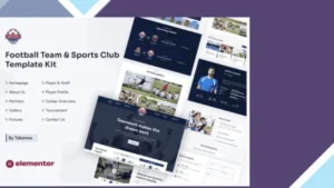 Intera - Football Team and Sports Club Elementor Template Kit