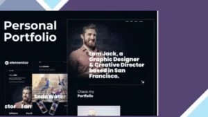 Jack.Dir - Personal Design Portfolio Elementor Template Kit
