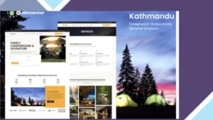 Kathmandu - Campground and Outdoor Activity Elementor Template Kit
