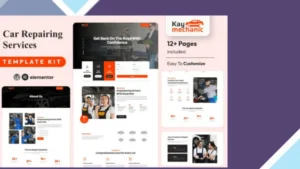 Kaymechanic - Car Repair and Auto Service Elementor Template Kit