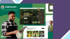 Kebonan - Landscape and Gardening Service Elementor Template Kit