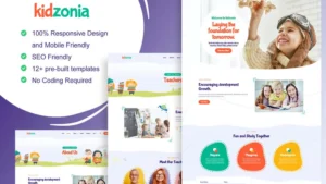 Kidzonia - Kindergarten & Child Care Elementor Template Kit