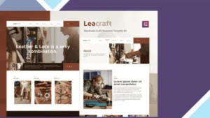 Leacraft - Handmade Crafts Elementor Template Kit