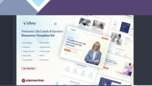 Lifesy - Feminine Life Coach and Speaker Elementor Template Kit