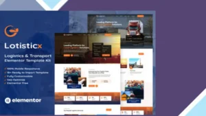 Logisticx - Logistics and Transportation Elementor Template Kit
