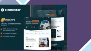 Logshipe - Logistics and Transportation Elementor Template Kit