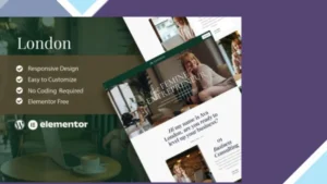 London - Feminine Business Coach Elementor Template Kit