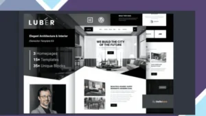 Luber - Elegant Architecture and Interior Elementor Template Kit