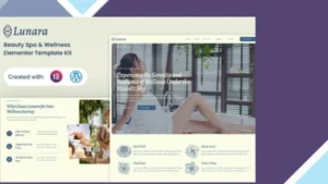 Lunara - Beauty Spa Wellnes Elementor Template Kit